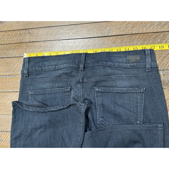 Paige Hidden Hills Boot Dark Wash and Stitch Blue Jeans Sz 33 Petite Inseam 29" - Picture 8 of 14